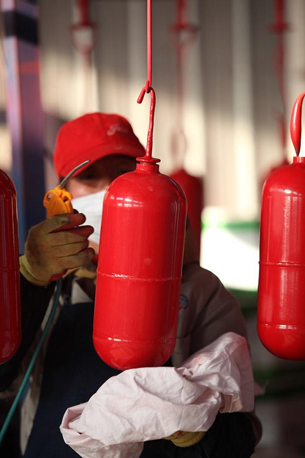 Het Brandblusapparaatce van SAFEWAY DC01 Abc 6kg keurde makkelijk te gebruiken Rood goed 8